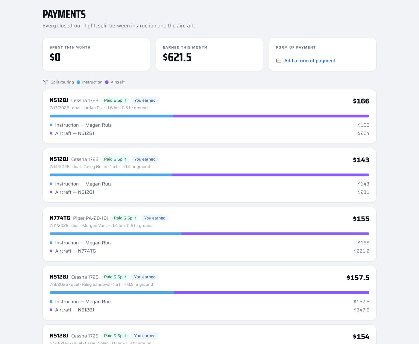 Payments & Payouts — Vector61