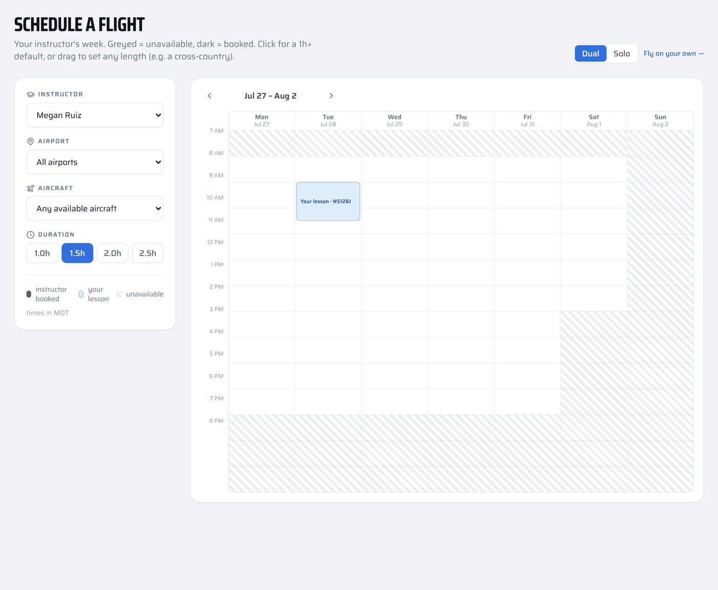 Plane Scheduler — Vector61